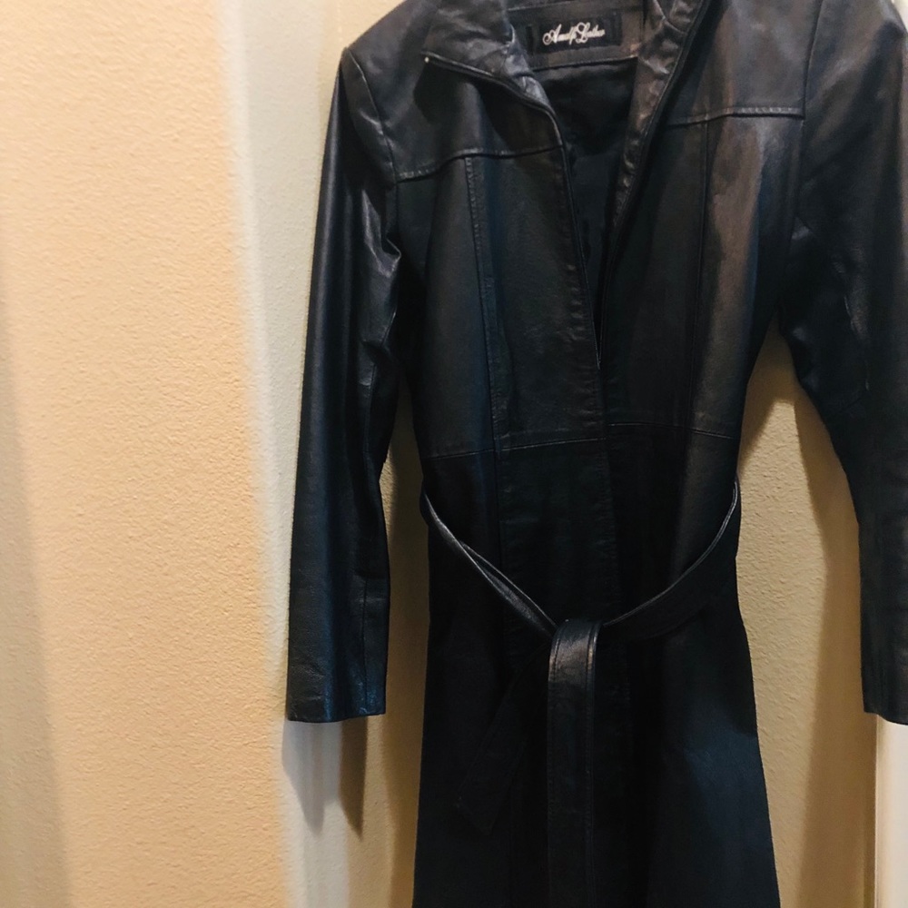Amalfi Leather Coat
